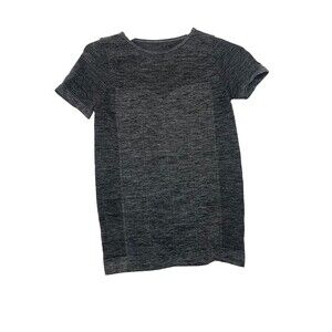 Fabletics Seamless Small Women Performance Short Sleeve Top Classic Fit  Gray